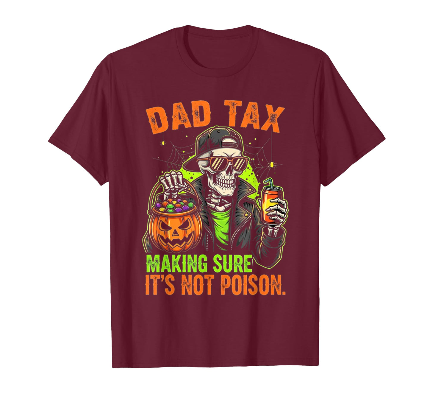 Cool Halloween. Design Featuring a Smiling Skeleton d T-Shirt