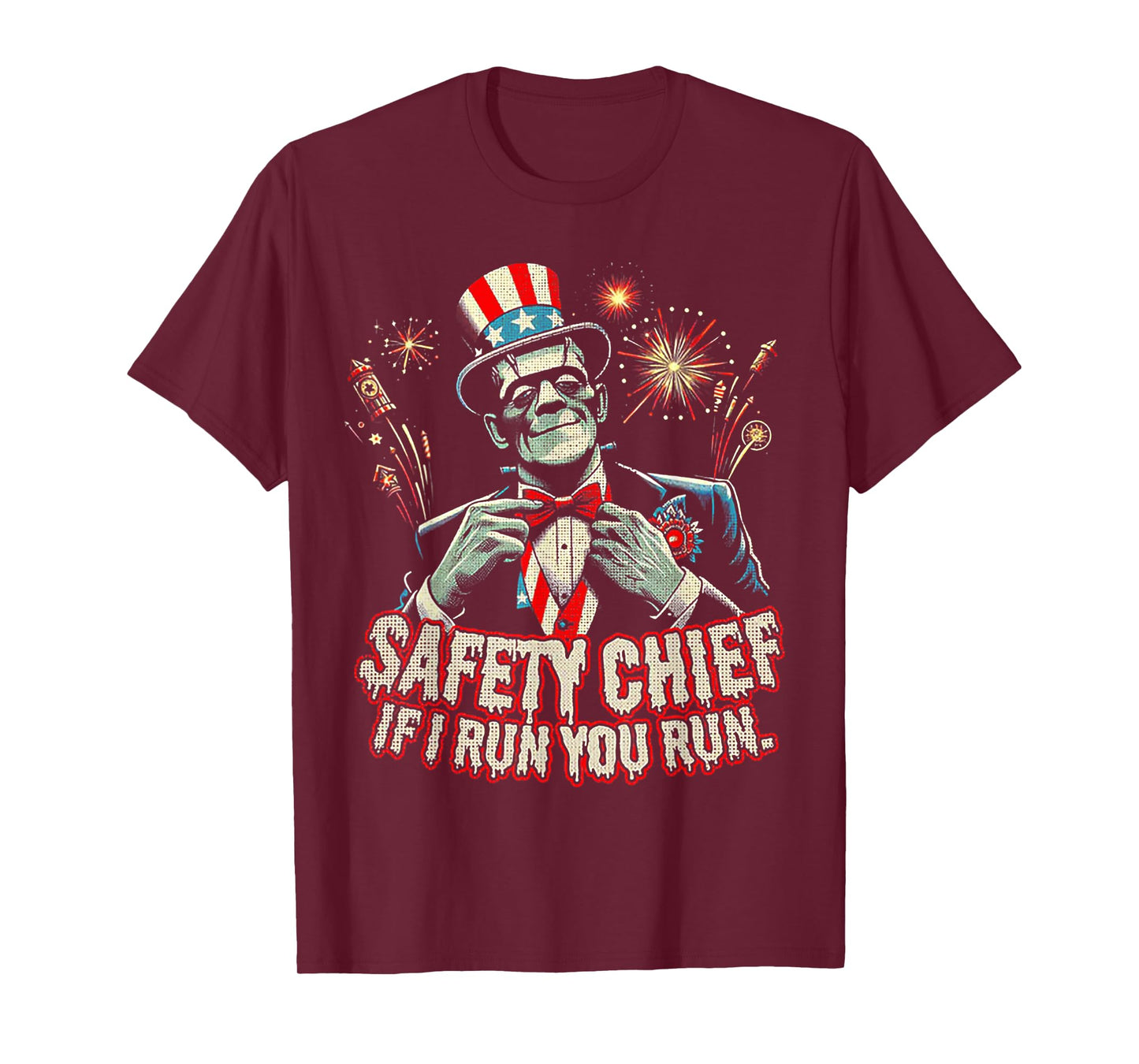 Franky Safety Chief- I Run You Run T-Shirt