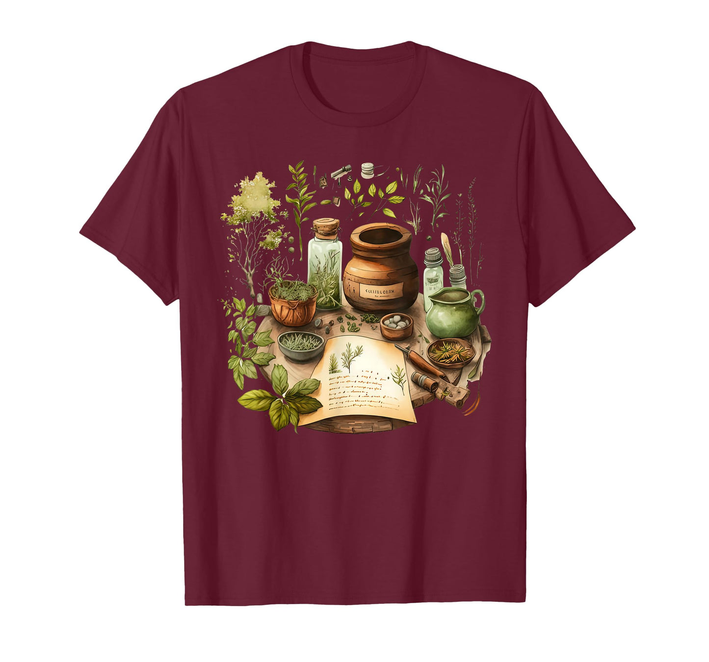 Vintage Herbalist Herb Herbology Naturopathic Nature Lover T-Shirt