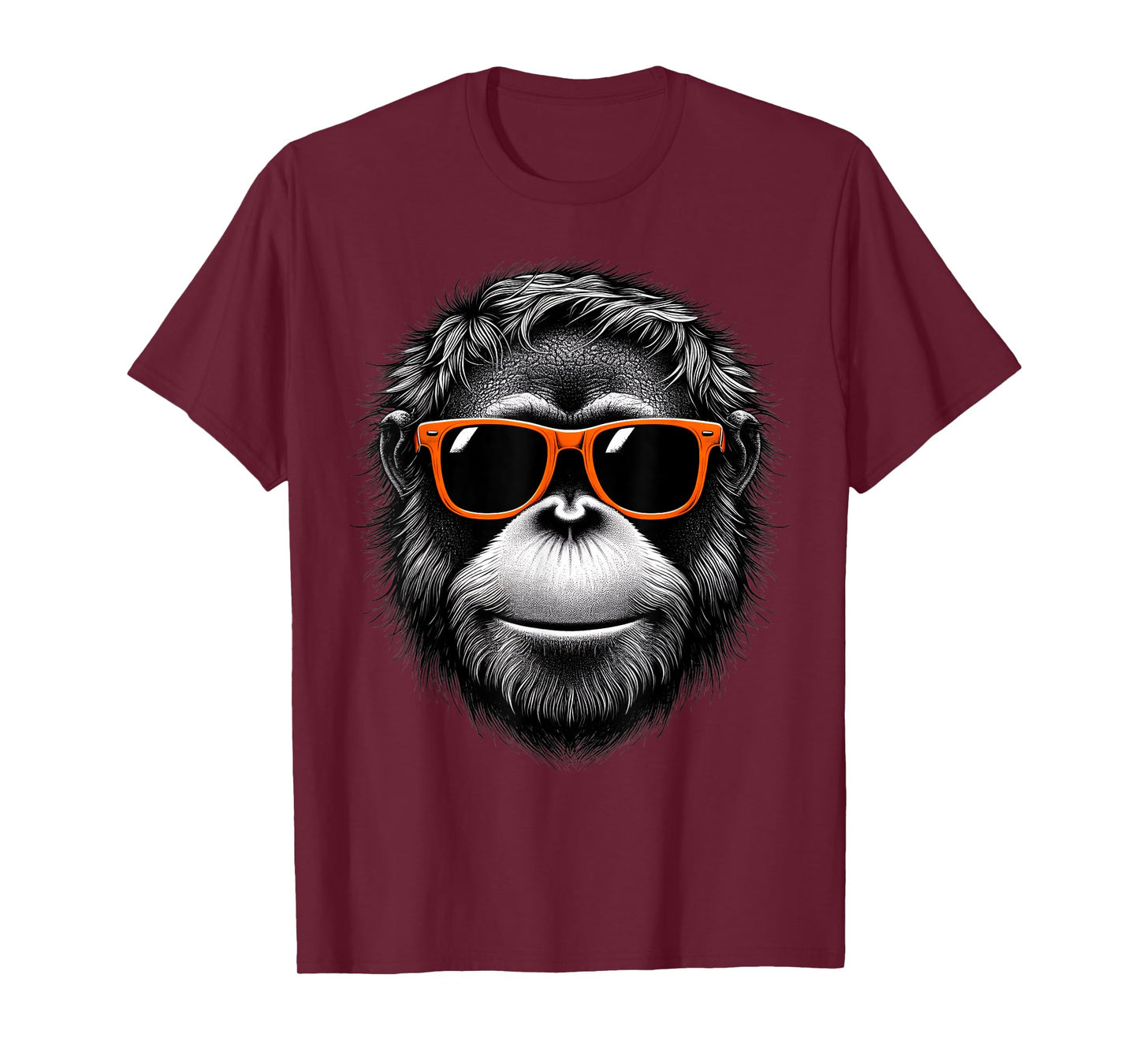 Cool Orangutan Wearing Sunglasses Graphic Art T-Shirt