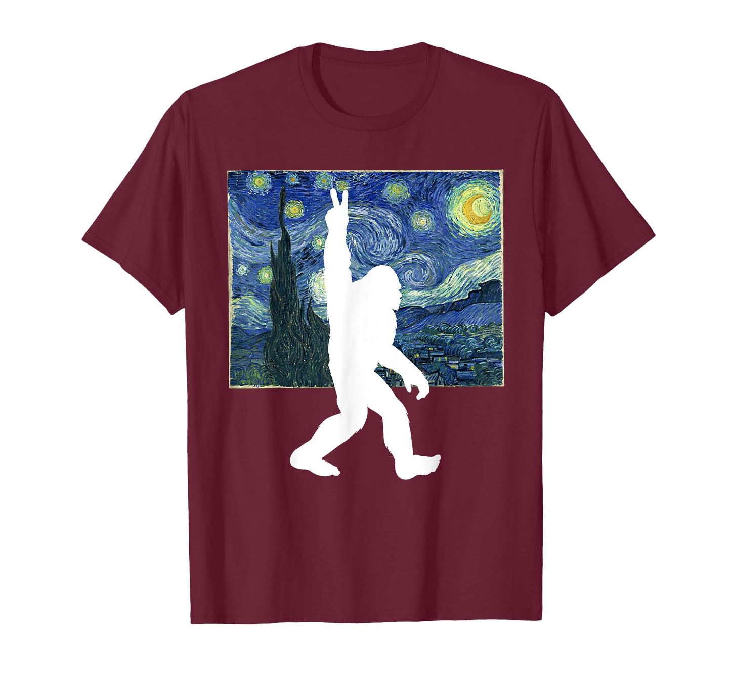 Bigfoot Starry Night T-Shirt