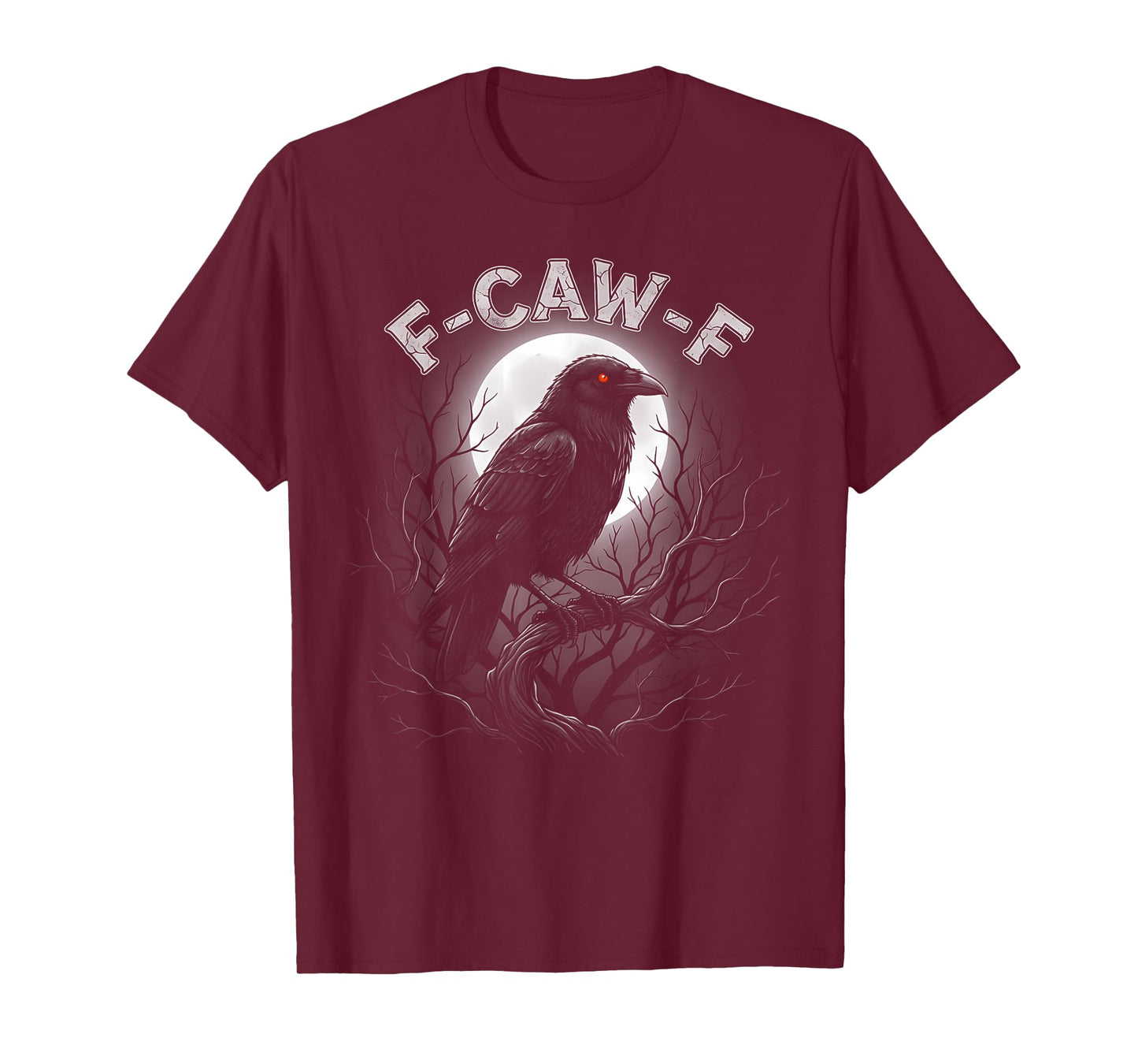 F-CAW-F Raven Moon Design for Bird Lovers Night Out T-Shirt