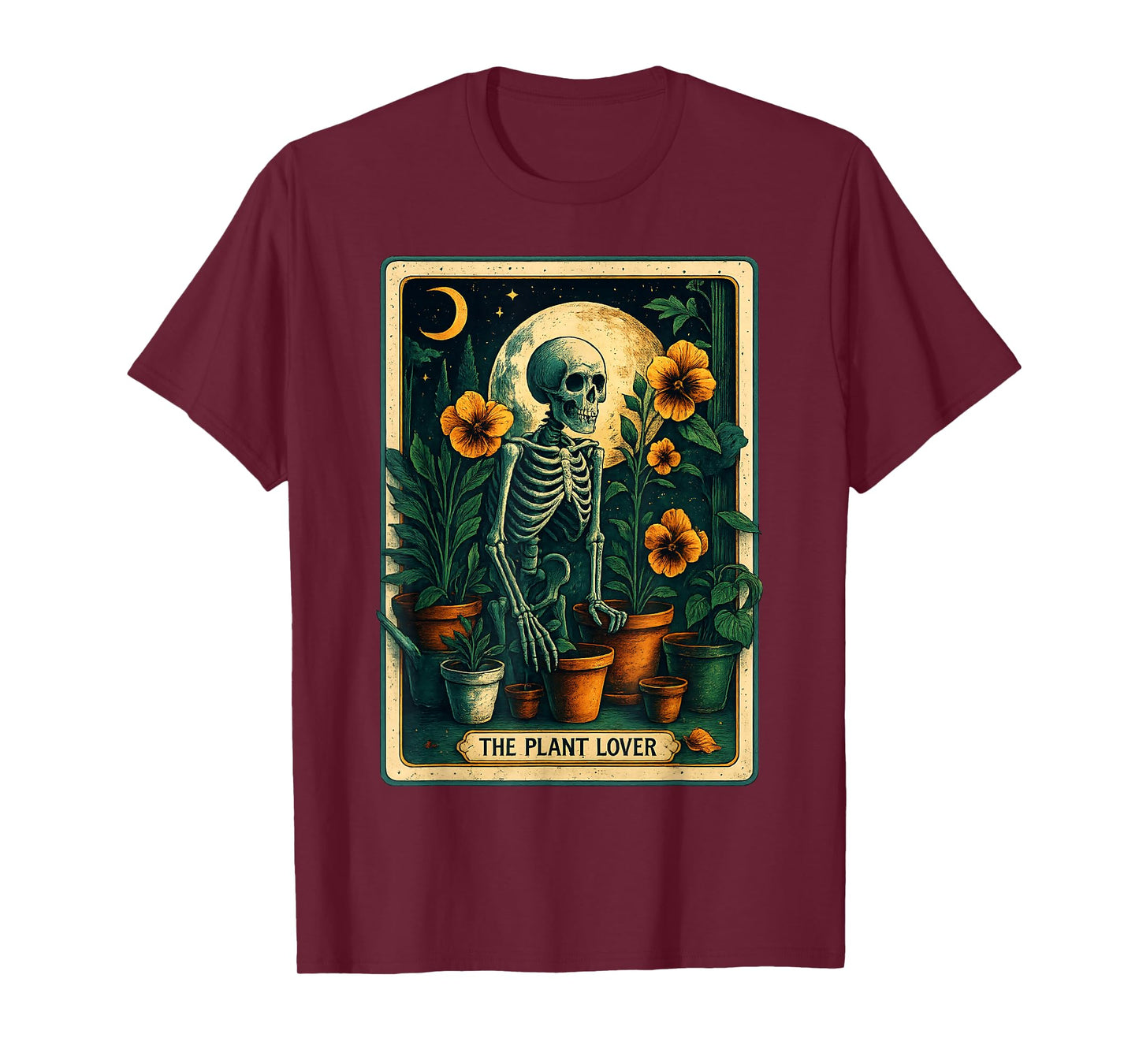 Funny The Plant Lover Halloween Skeleton Matching Party Lazy T-Shirt