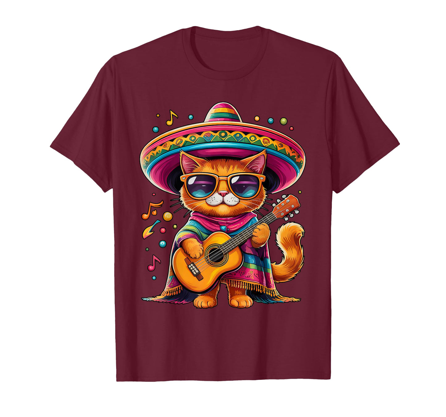 Gatos Before Vatos Mexican Cat Poncho Fiesta Cinco De Mayo Men Women Kids T-Shirt