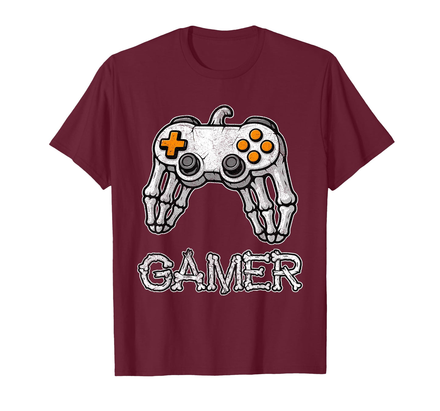 Funny Game Controller Skeleton Gamer Teen Boys Video Gaming T-Shirt