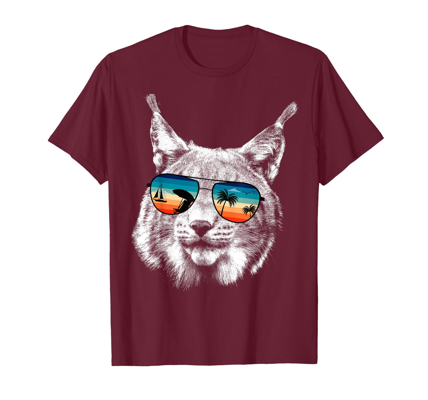 BOBCAT Shirts With Glasses Sunglasses Retro Style T-Shirt