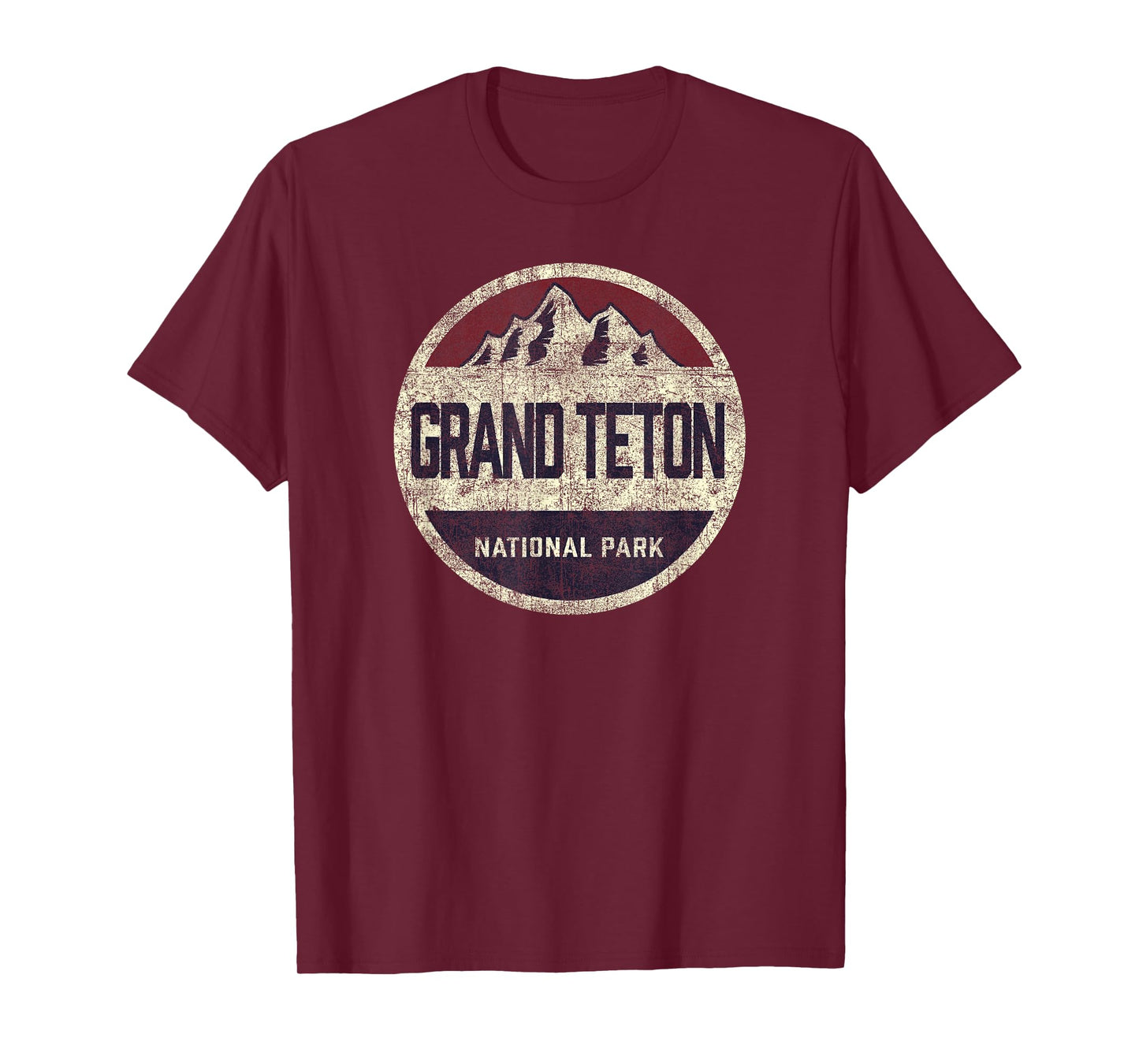 Grand Teton National Park Vintage Throwback Mens Boys Girls T-Shirt