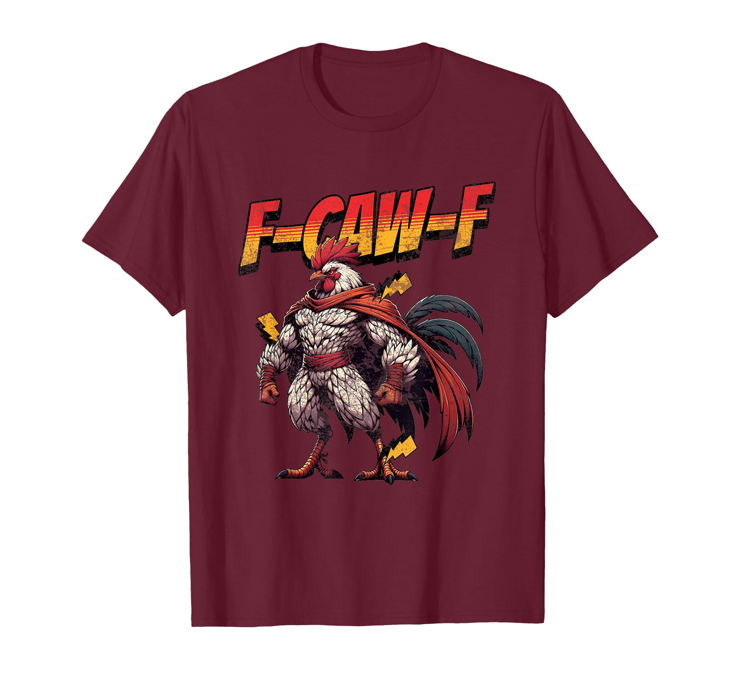 Funny Quote Rooster Meme F-CAW-F America Chicken Eagle Crow T-Shirt