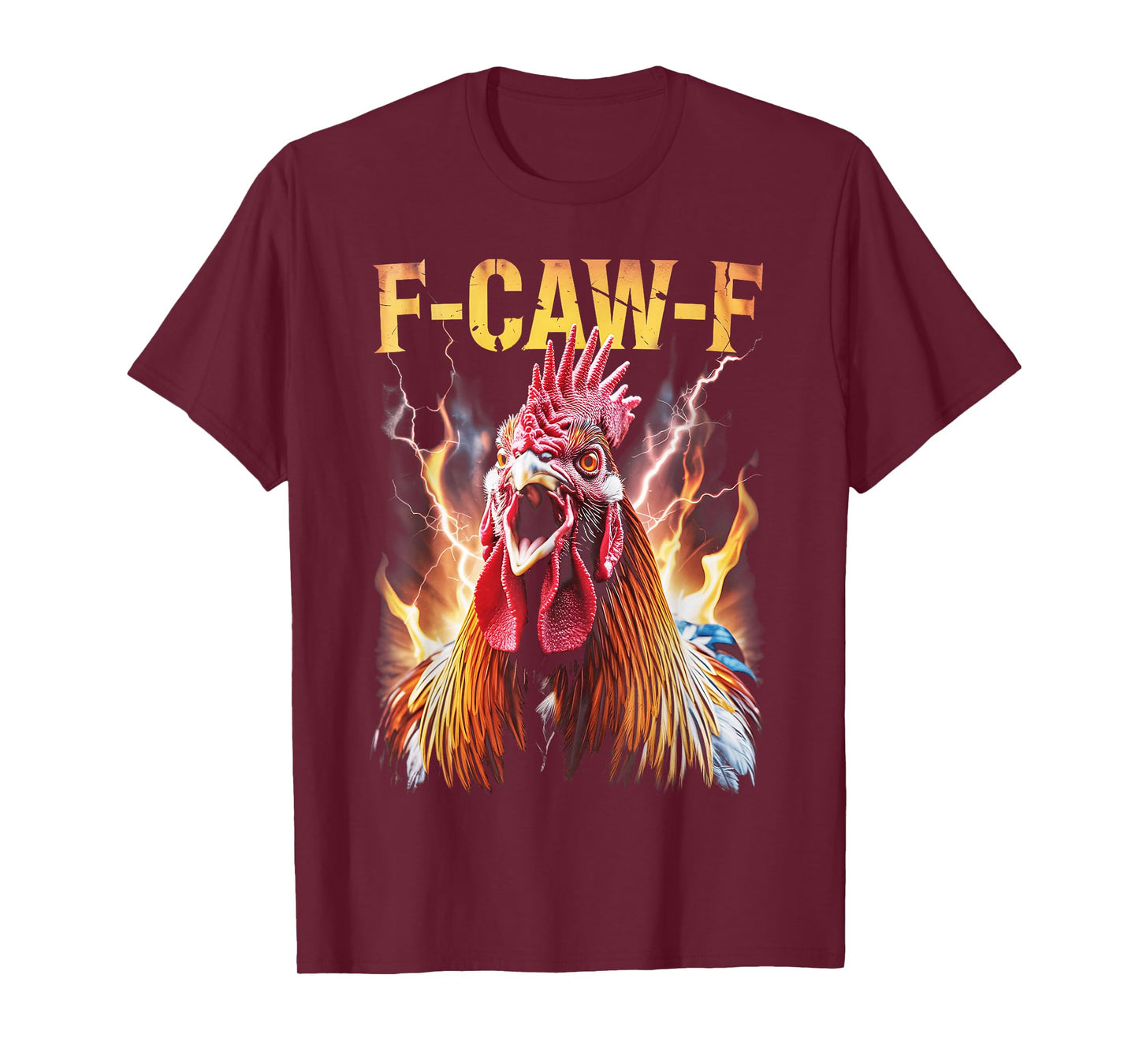 F-Caw-F Chicken Bootleg FCawF Rooster Meme 90s T-Shirt