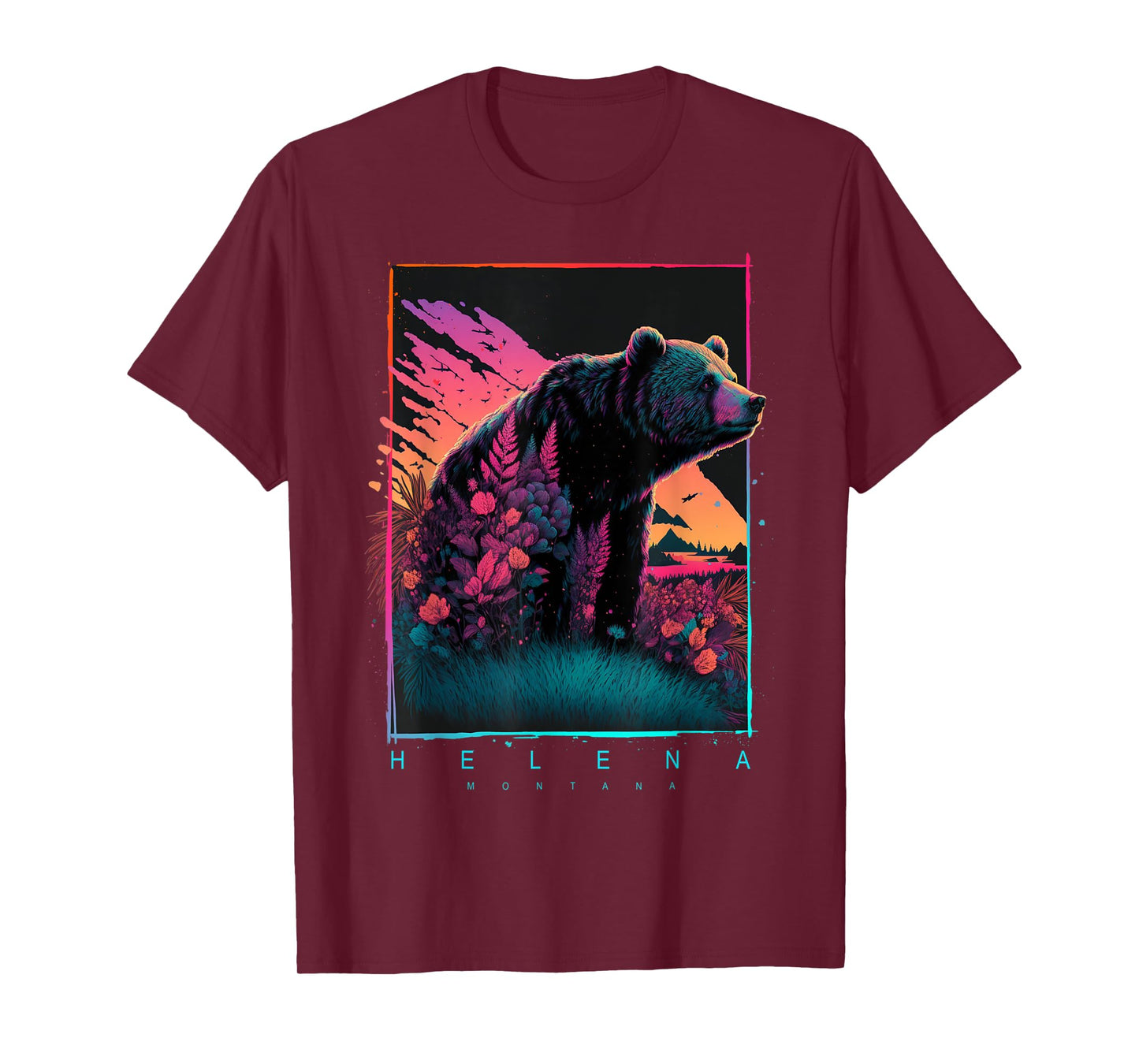 Helena Montana Mountain Bear T-Shirt