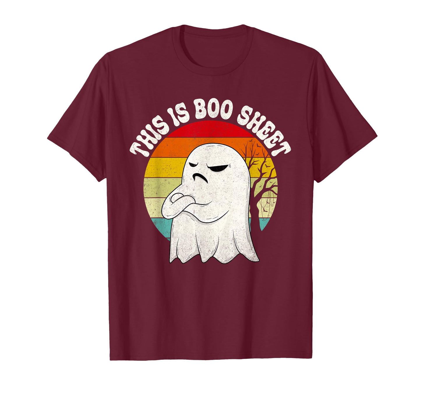 This is Boo Sheet Funny Angry Ghost Halloween T-Shirt