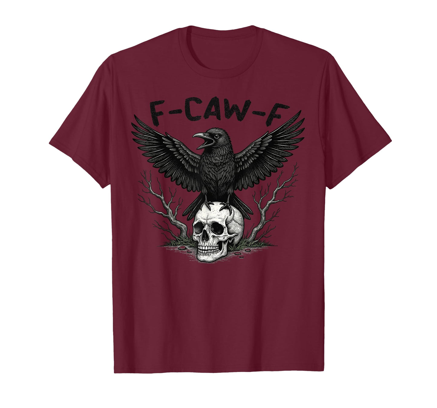 f caw f t Shirt Funny Crow Graphic f-caw-f T-Shirt