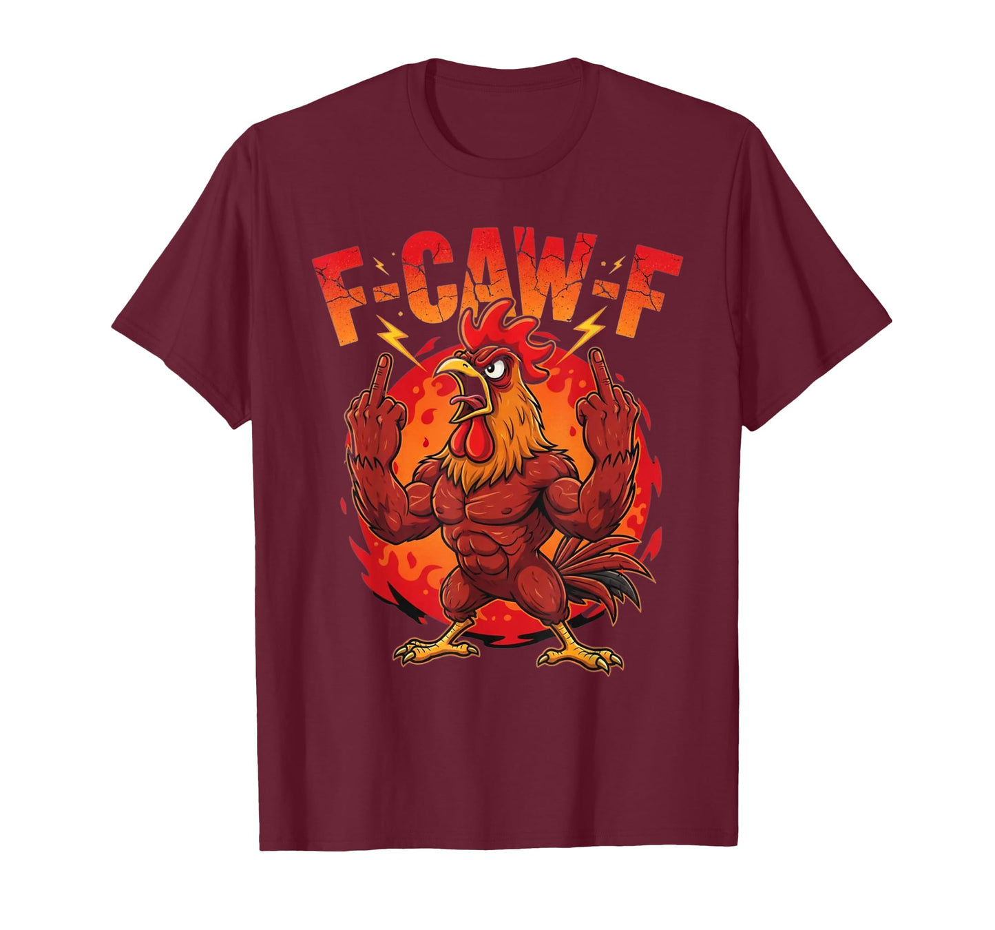 F-Caw-F Funny Chicken Rooster Meme F CAW F T-Shirt