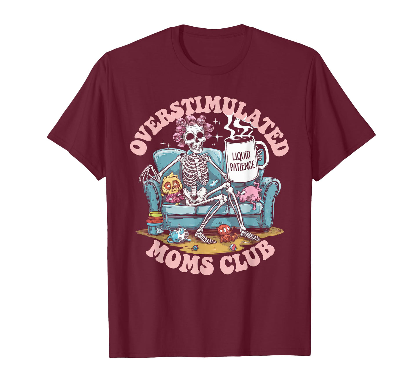 Overstimulated Moms Club Tshirt Mom Depression Mental Health T-Shirt