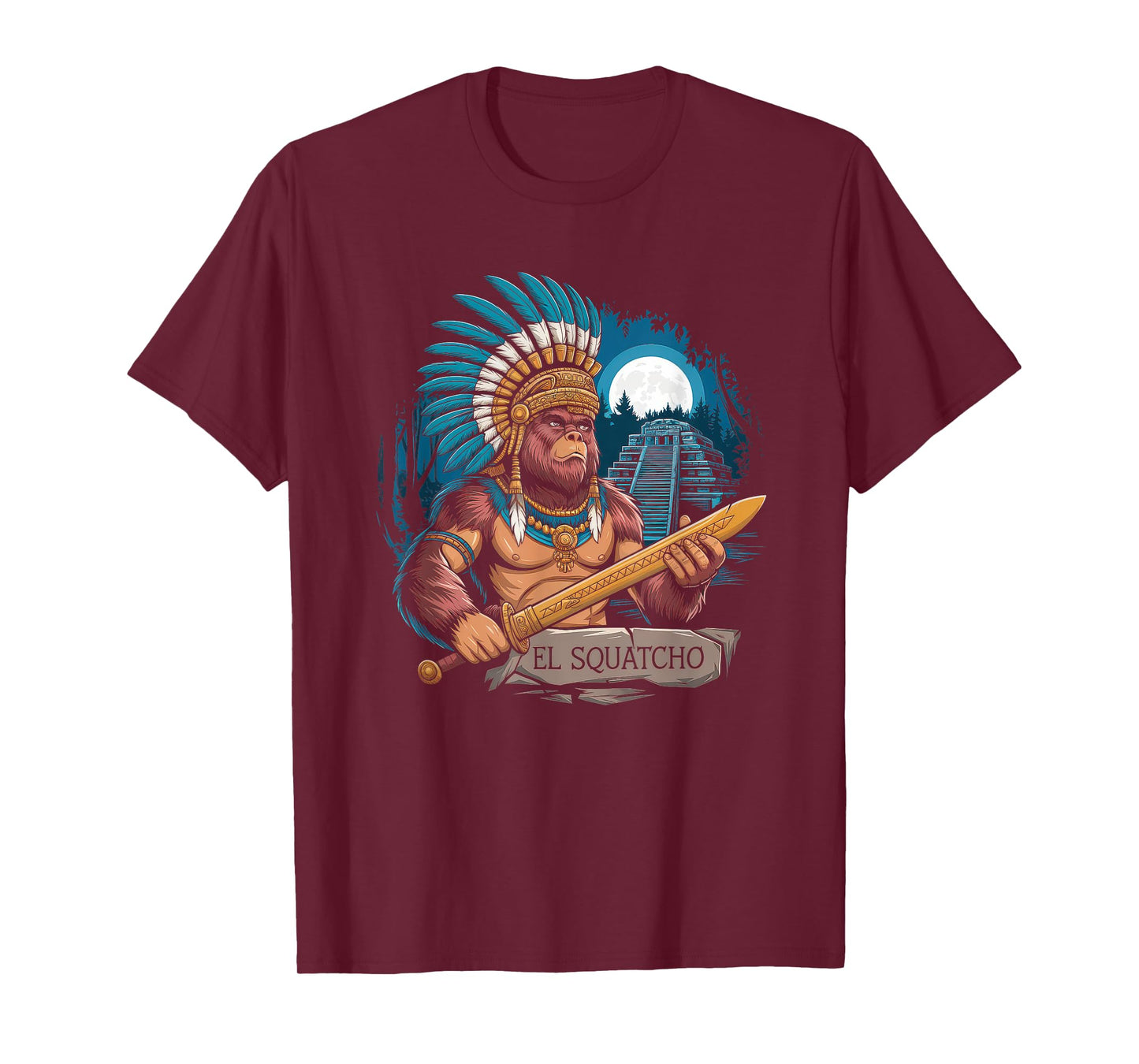 El Squatcho Tshirt Men Women Bigfoot Sasquatch Mexican T-Shirt
