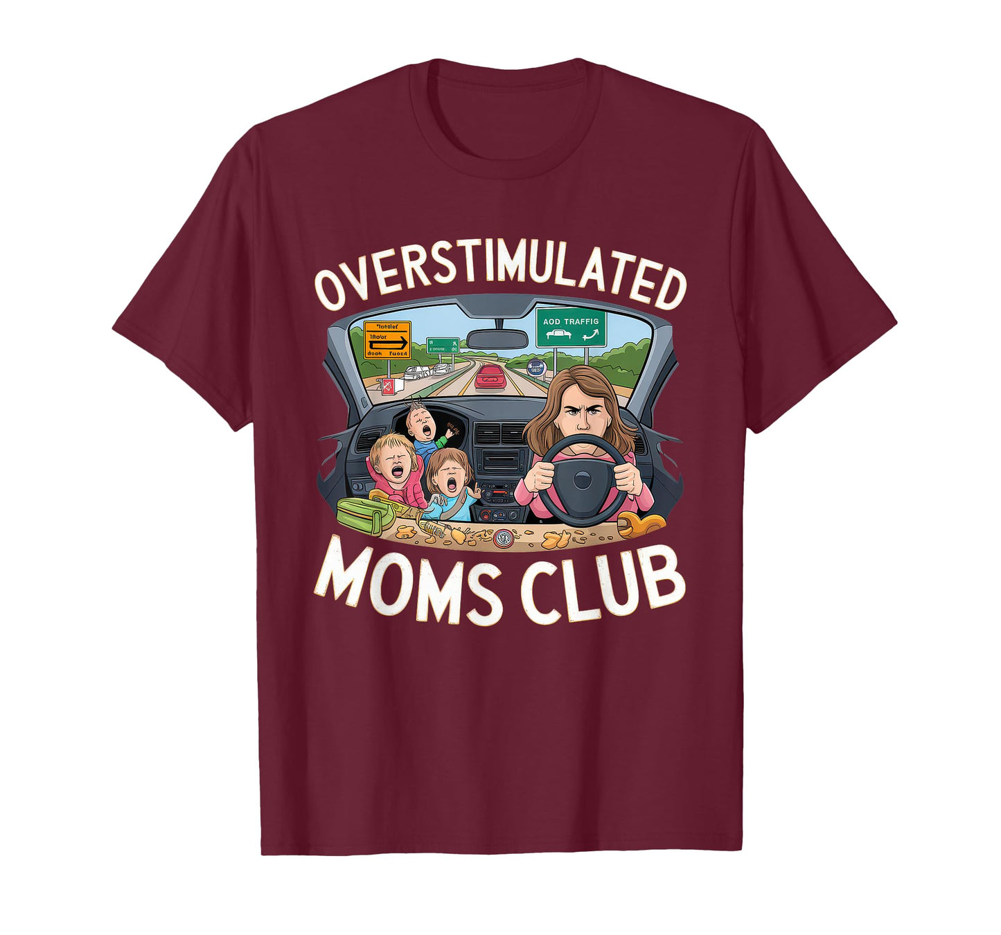Overstimulated Moms Club Tshirt Mom Depression Mental Health T-Shirt