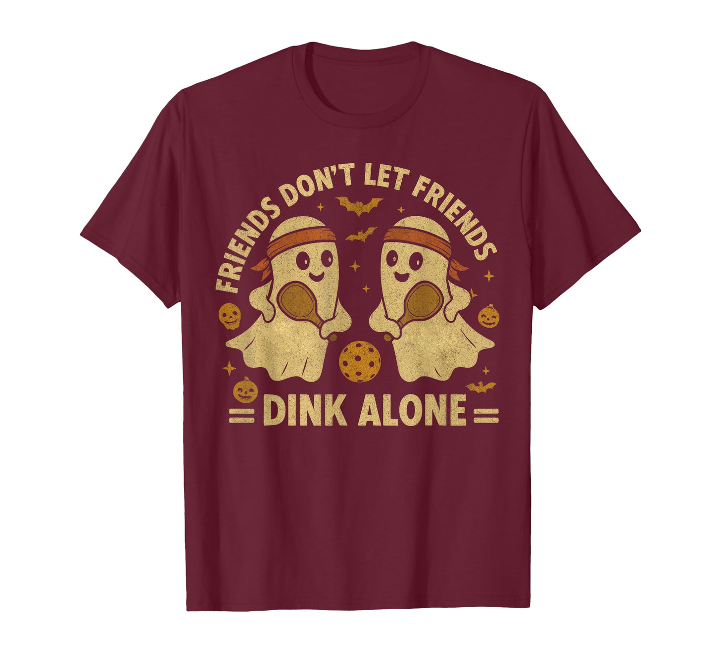 Friends Don't Let Friends Dink Alone Halloween Pickleball T-Shirt