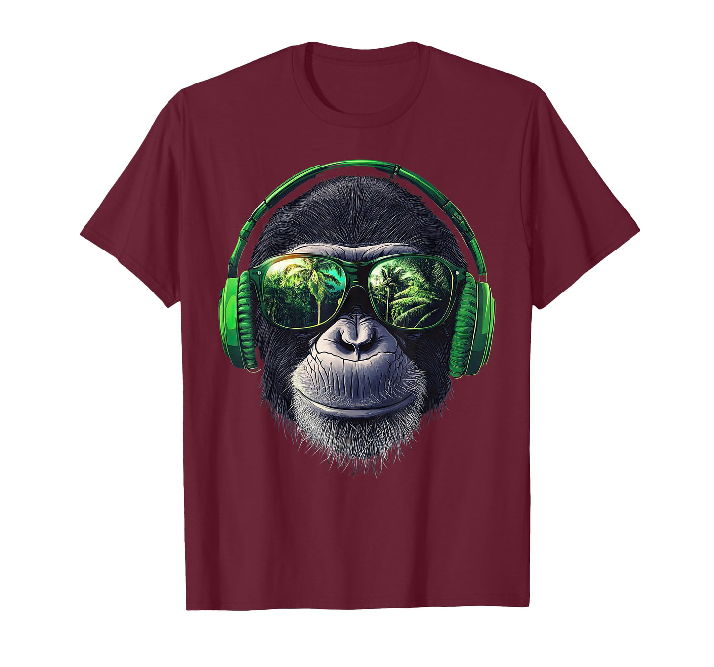 Funny Monkey with sunglasses cool Graffiti Urban art street T-Shirt