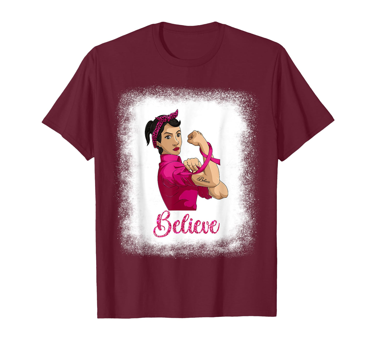 Latina Women Breast Cancer Shirt, Believe Rosie The Riveter T-Shirt