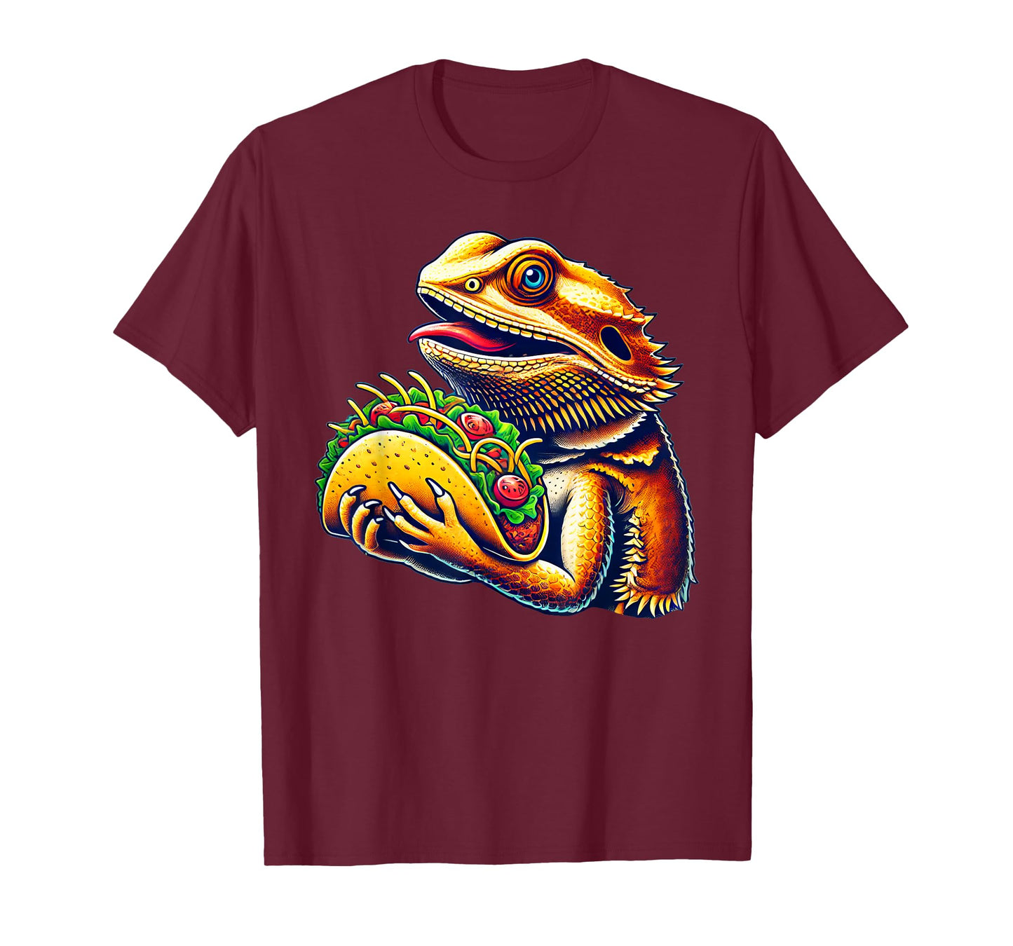 Bearded Dragon Eating Taco T-Shirt