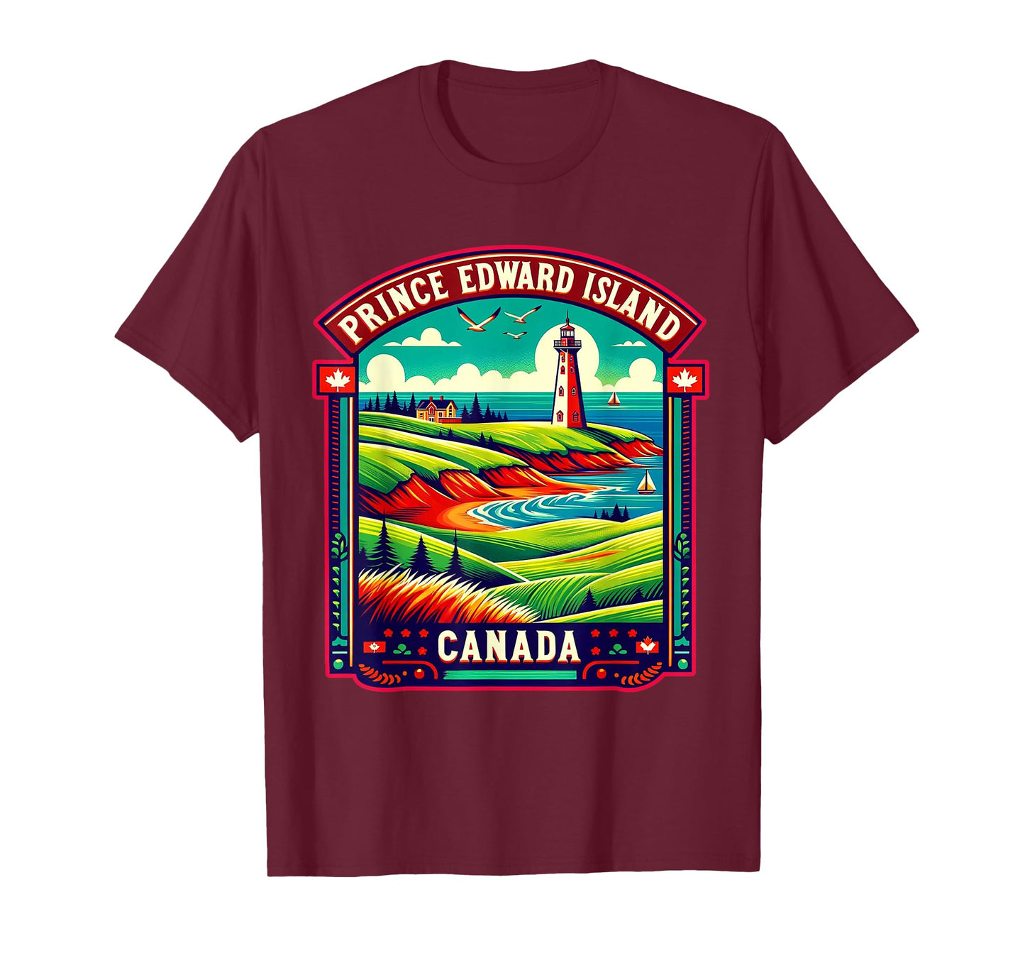 Prince Edward Island Canada Shirt Family Trip Vintage Retro T-Shirt