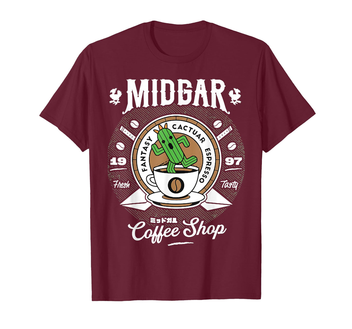 Midgar Fantasy Cactuar Espresso T-Shirt