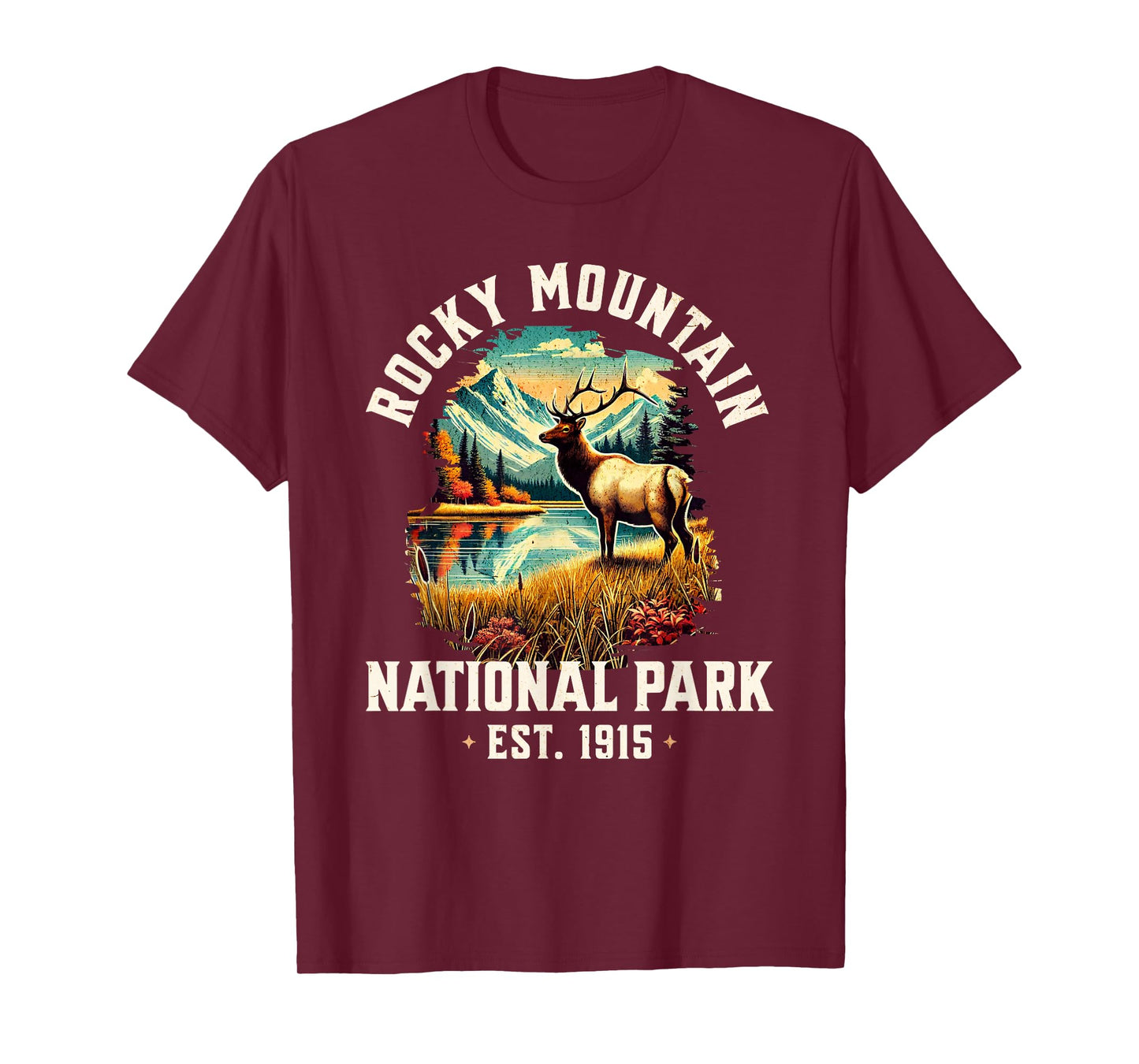 Retro Rocky Mountains National Park | Vintage USA T-Shirt