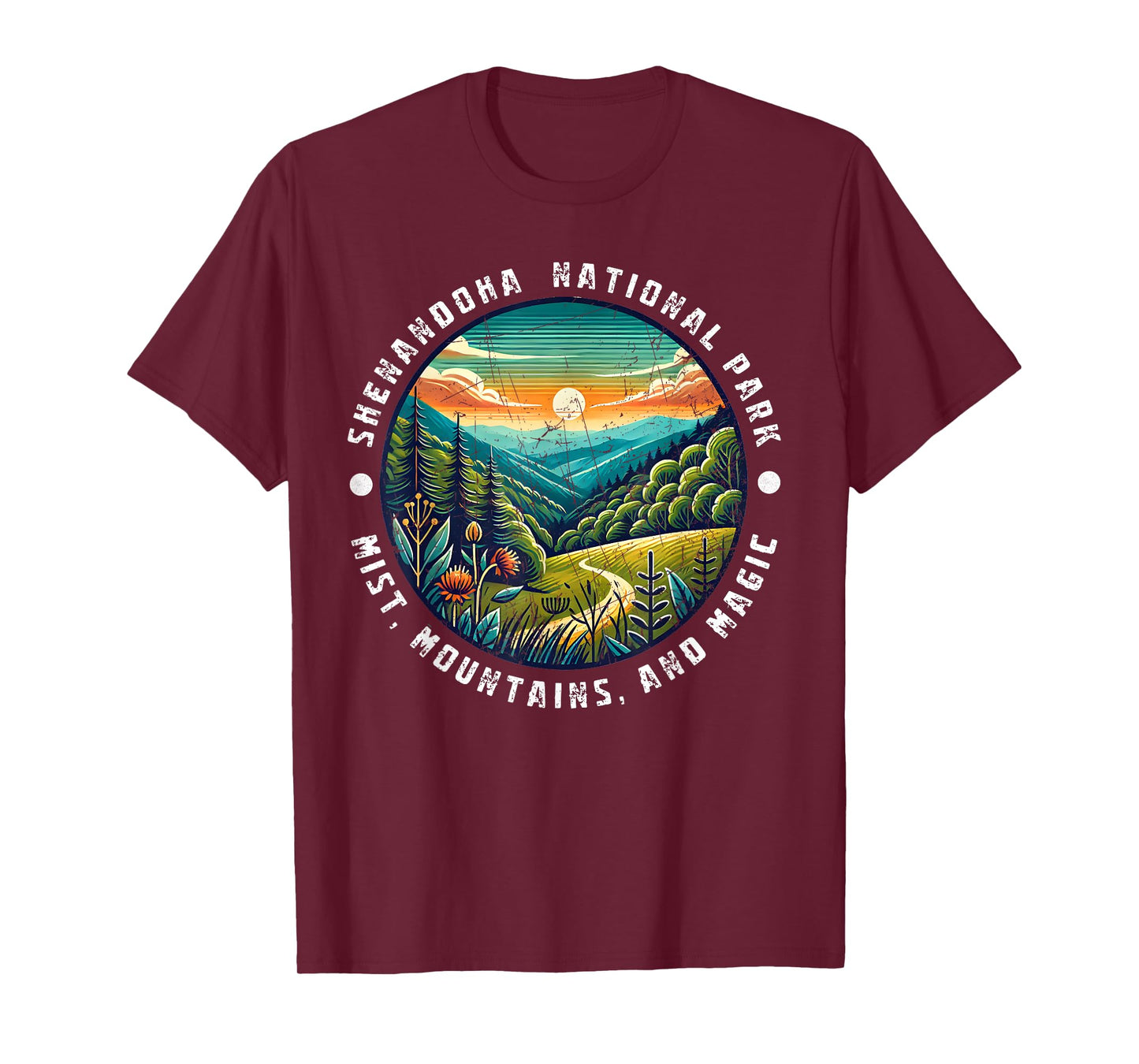 Shenandoah National Park Mist Mountains and Magic T-Shirt