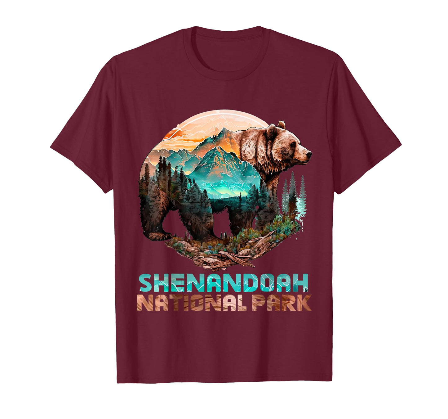 Shenandoah National Park Alaska Grizzly Bear Mountain Hike T-Shirt