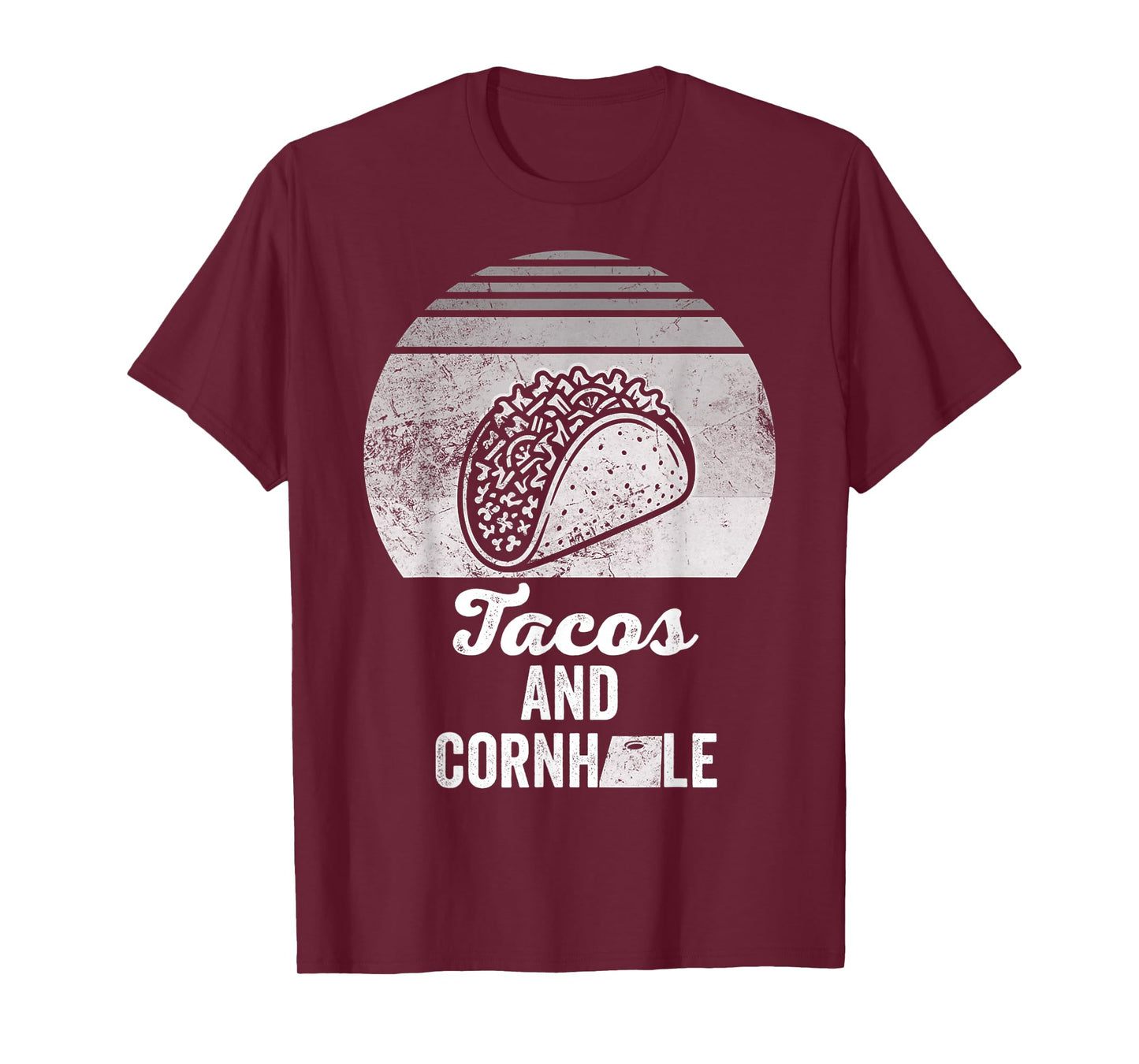 Tacos and Cornhole Retro Vibes T-Shirt