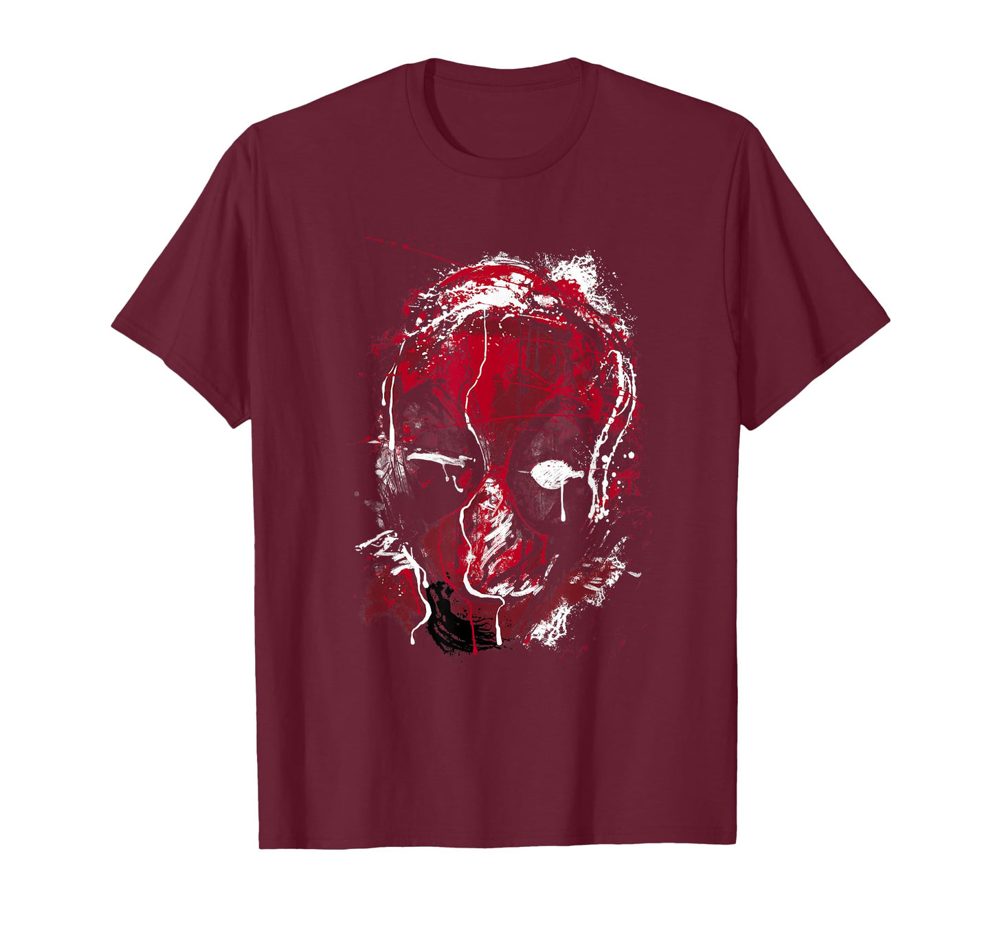 Marvel Deadpool Take A Punch Graphic Drip Art Big Face T-Shirt