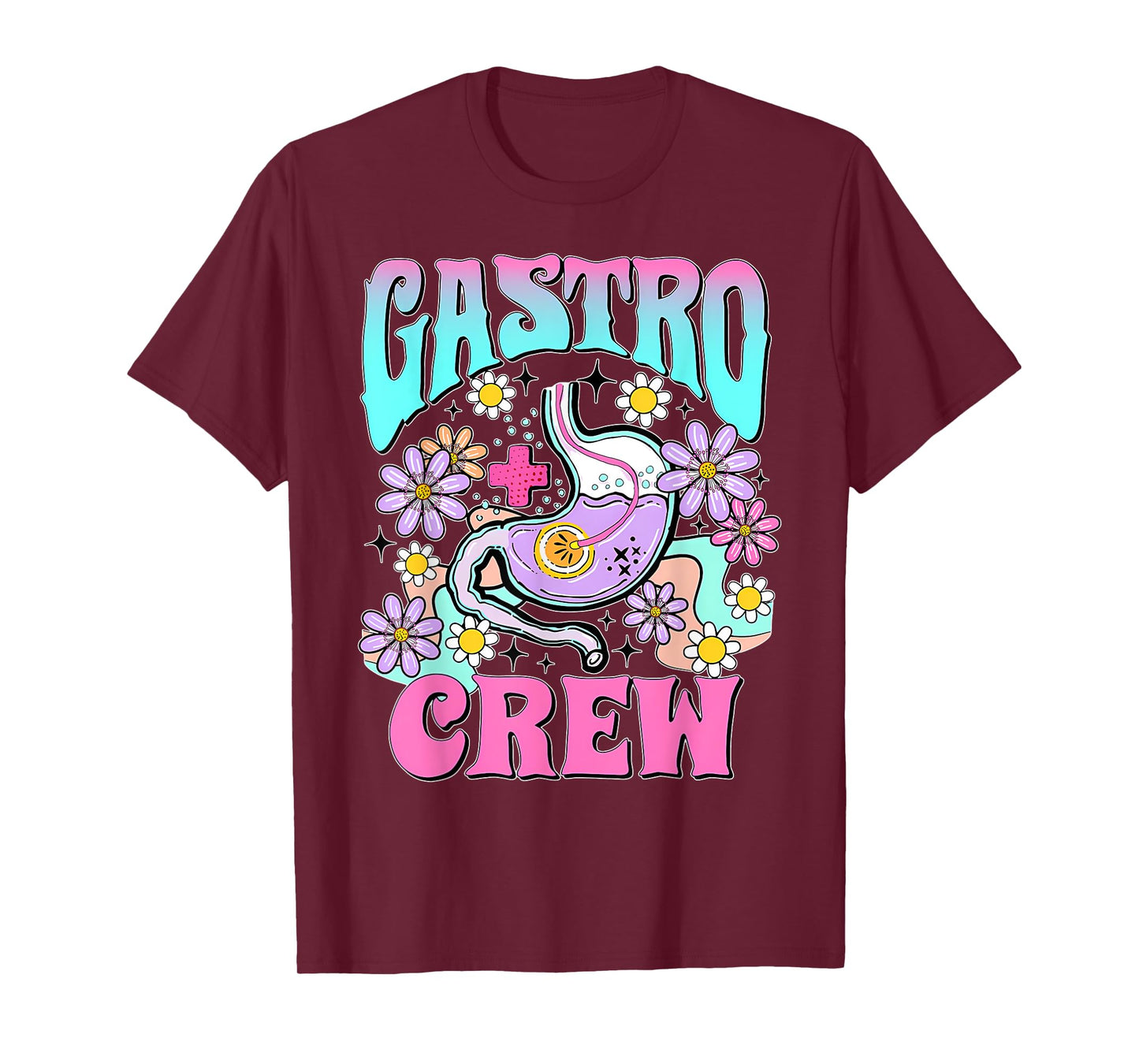 Medical Assistant Gastro Doctor Gastroenterology Retro Gastro Crew Gastroenterology Nurse Endoscopy Techs T-Shirt