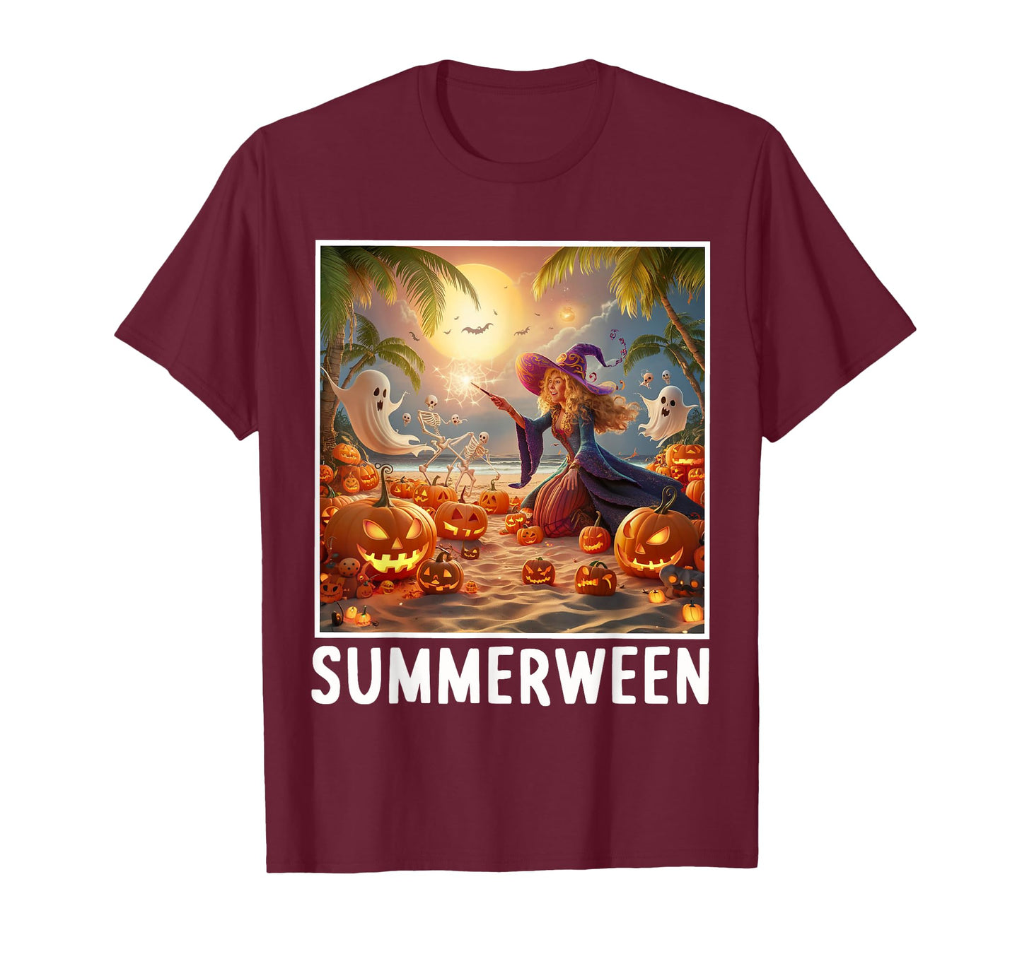 Summerween Vibes Halloween Summer Celebrate T-Shirt