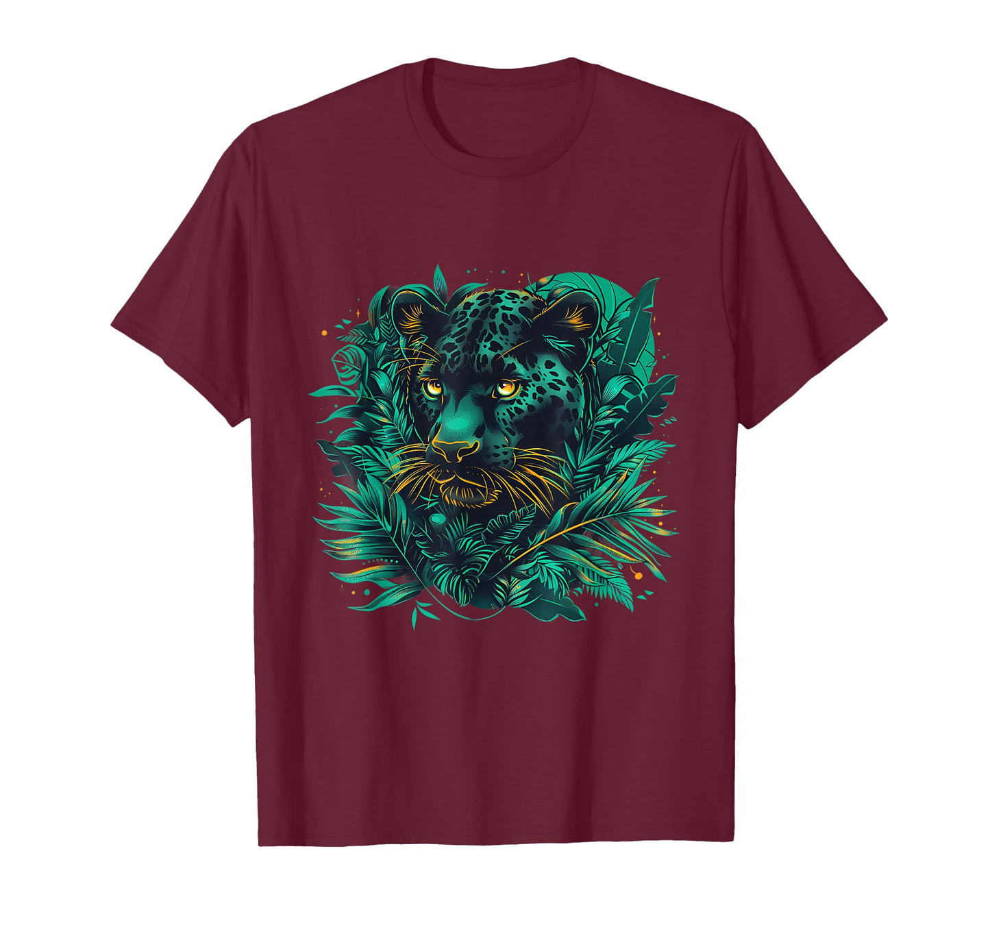 Panther Nature Wildlife Panther Lover Portrait Artwork T-Shirt