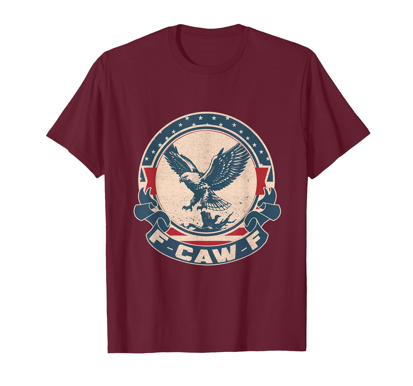 F-CAW-F Vintage Bald Eagle America T-Shirt