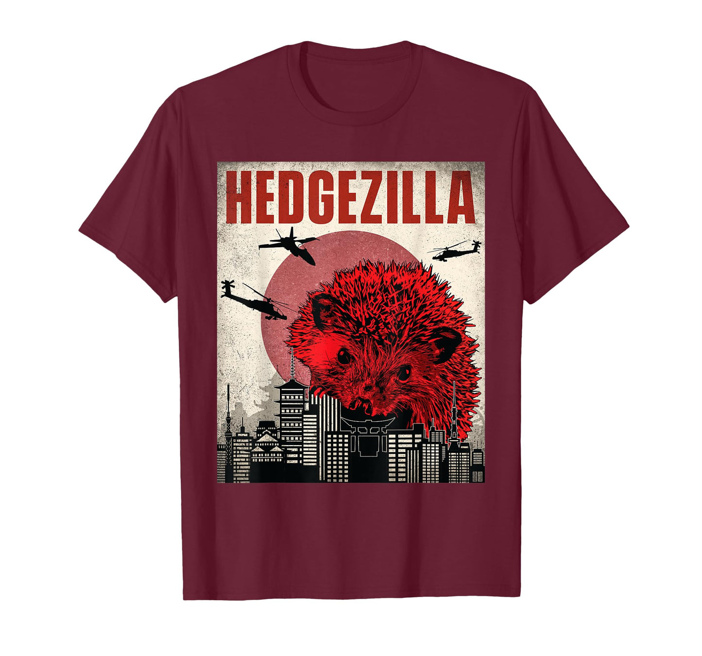 Hedgezilla - Hedgehog Porcupine Animal Lover T-Shirt