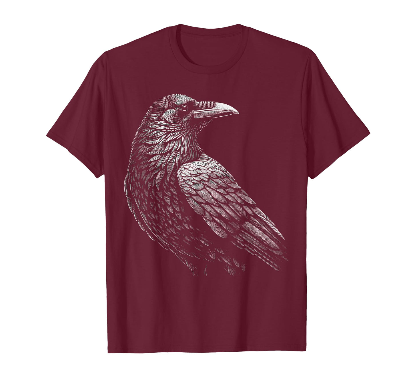 Beautiful Black Raven Crow Artwork T-Shirt