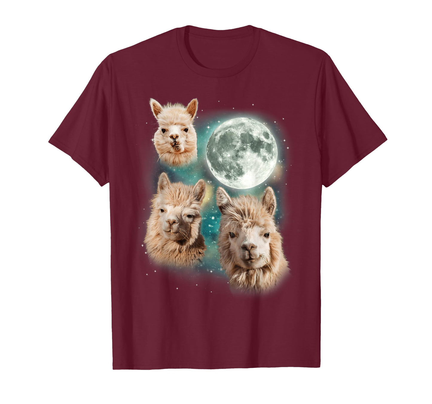Three Alpacas Howling At The Moon | Alpaca Farm Owner Parody T-Shirt