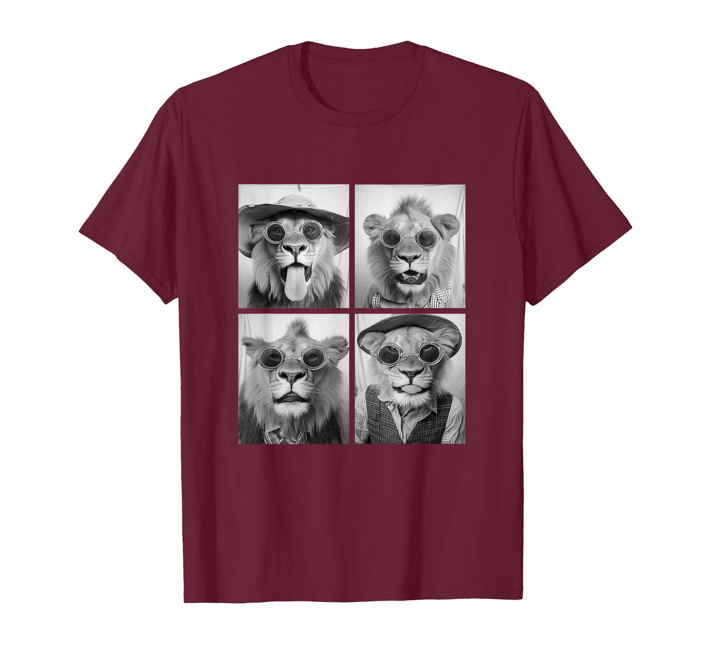 Funny Lions with Sunglasses Safari Animals African Zoo T-Shirt