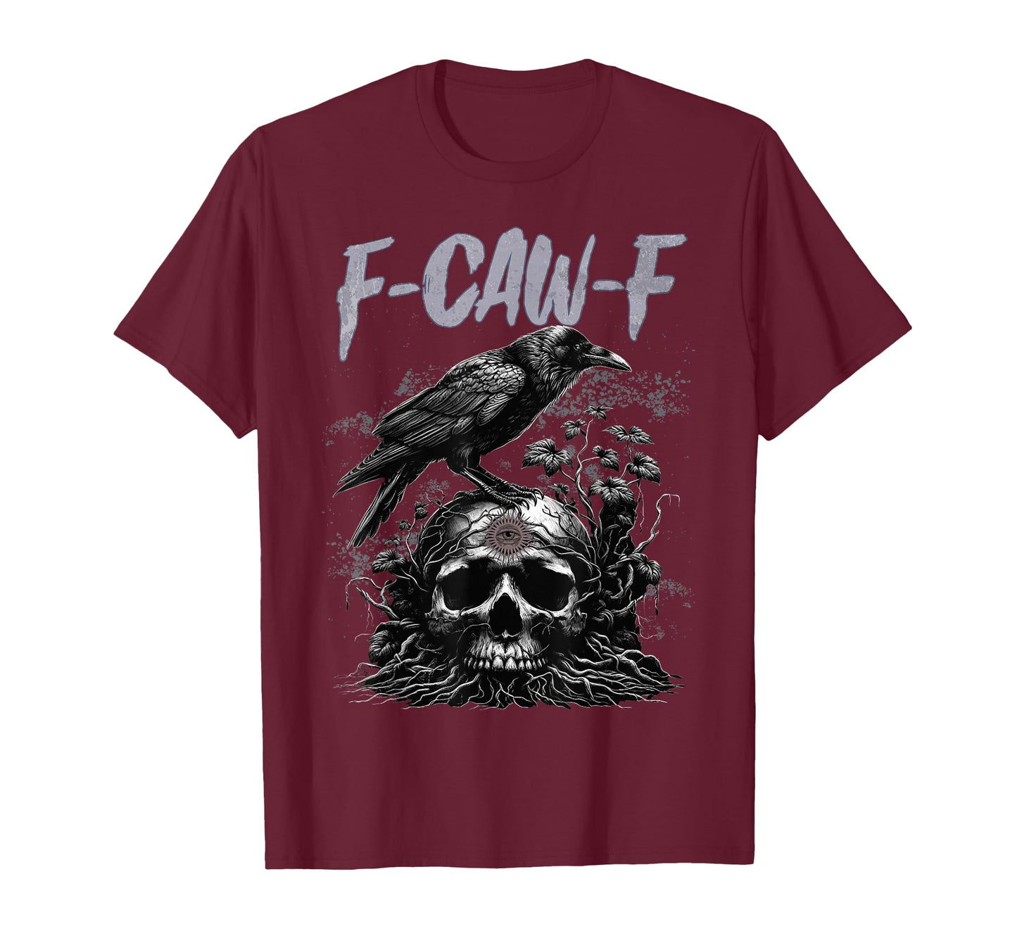 Funny F CAW F Crow Funny Halloween Shirt Men Women T-Shirt