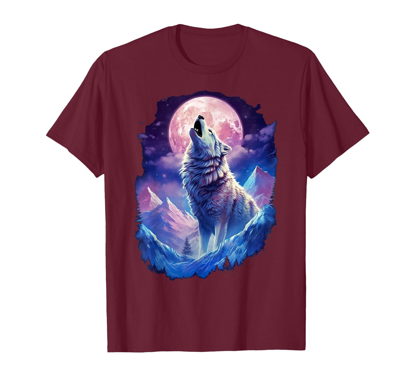 Wolf Moon Howling Funny Wolves pack of wolves T-Shirt