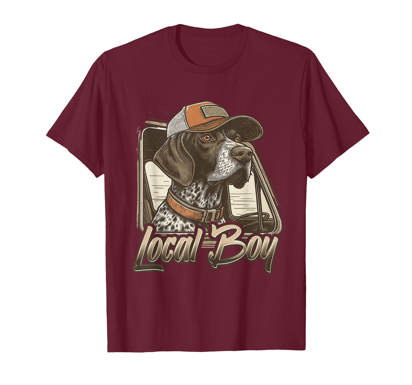 Local Boy Hunting Dog Retro Southern Country Pride Vintage T-Shirt