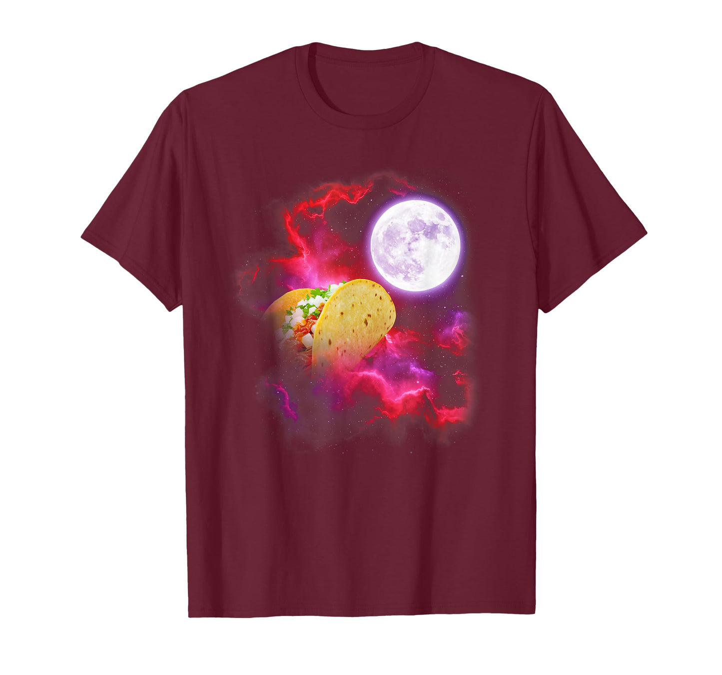 Taco Howling at The Moon Pink Purple T-Shirt
