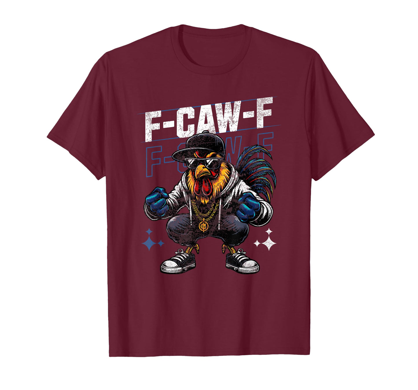 Funny Quote Rooster Meme F-CAW-F America Chicken Eagle Crow T-Shirt