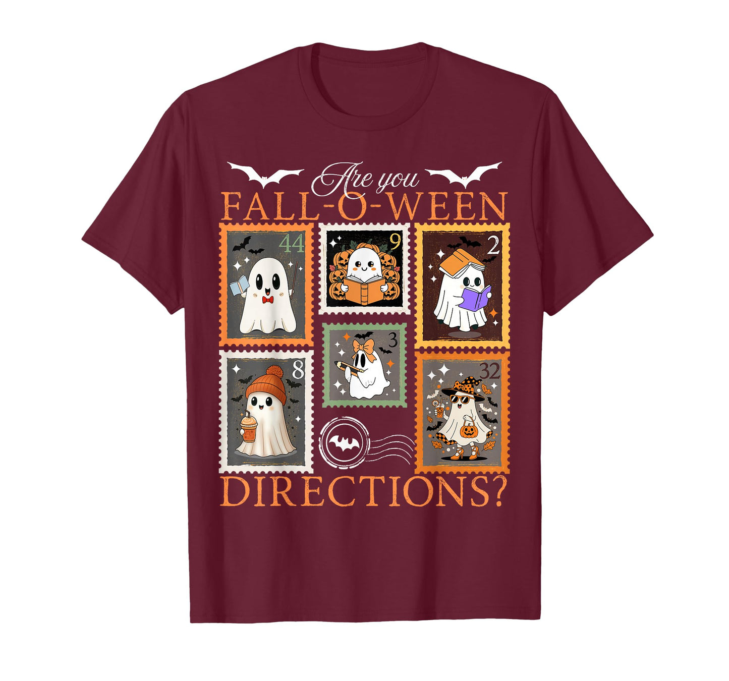 are You Fall O Ween Directions Teacher Halloween Stamps Joke T-Shirt
