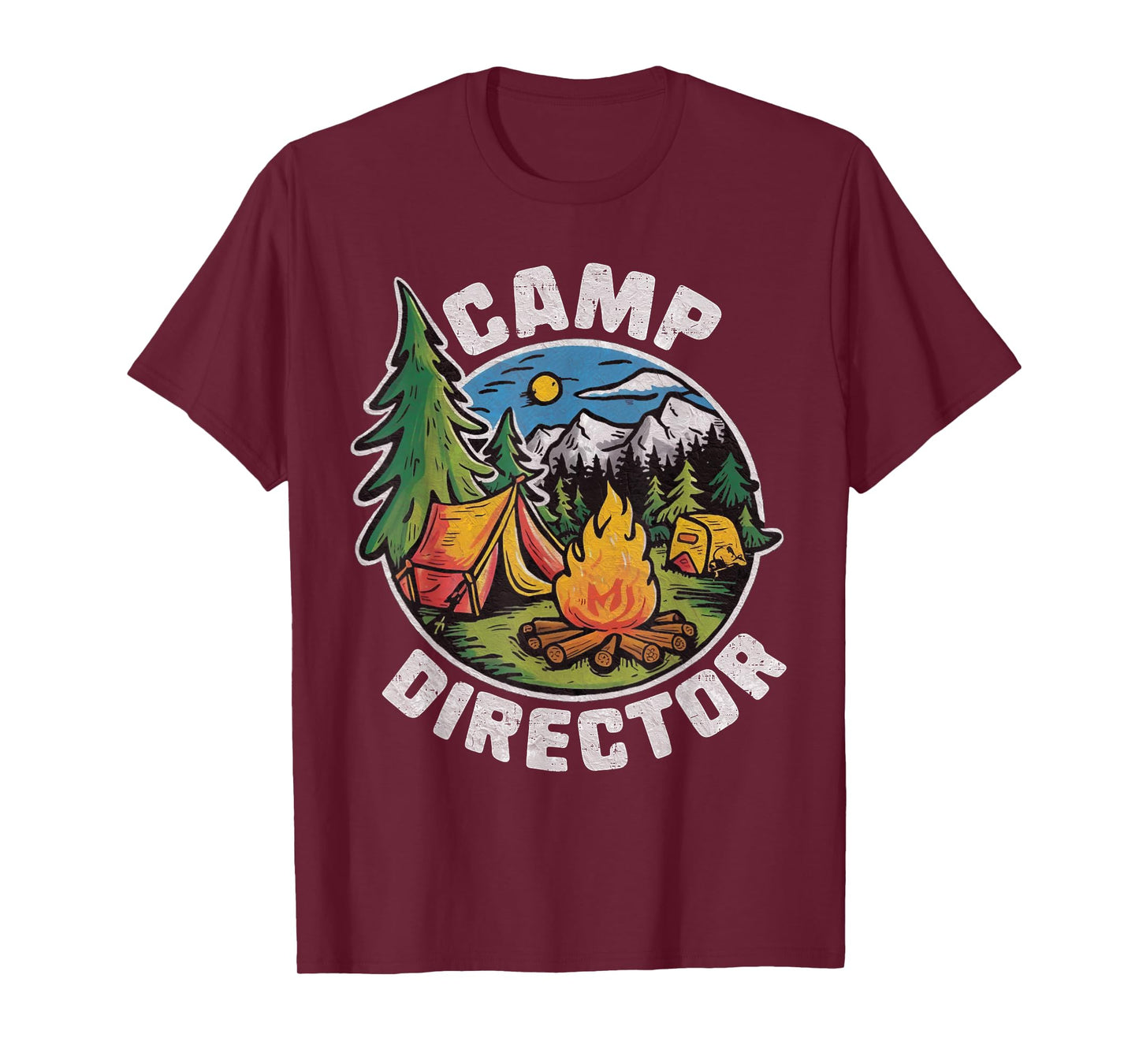 Retro Camp Director Camping Summer Camp Funny Camper Staff T-Shirt