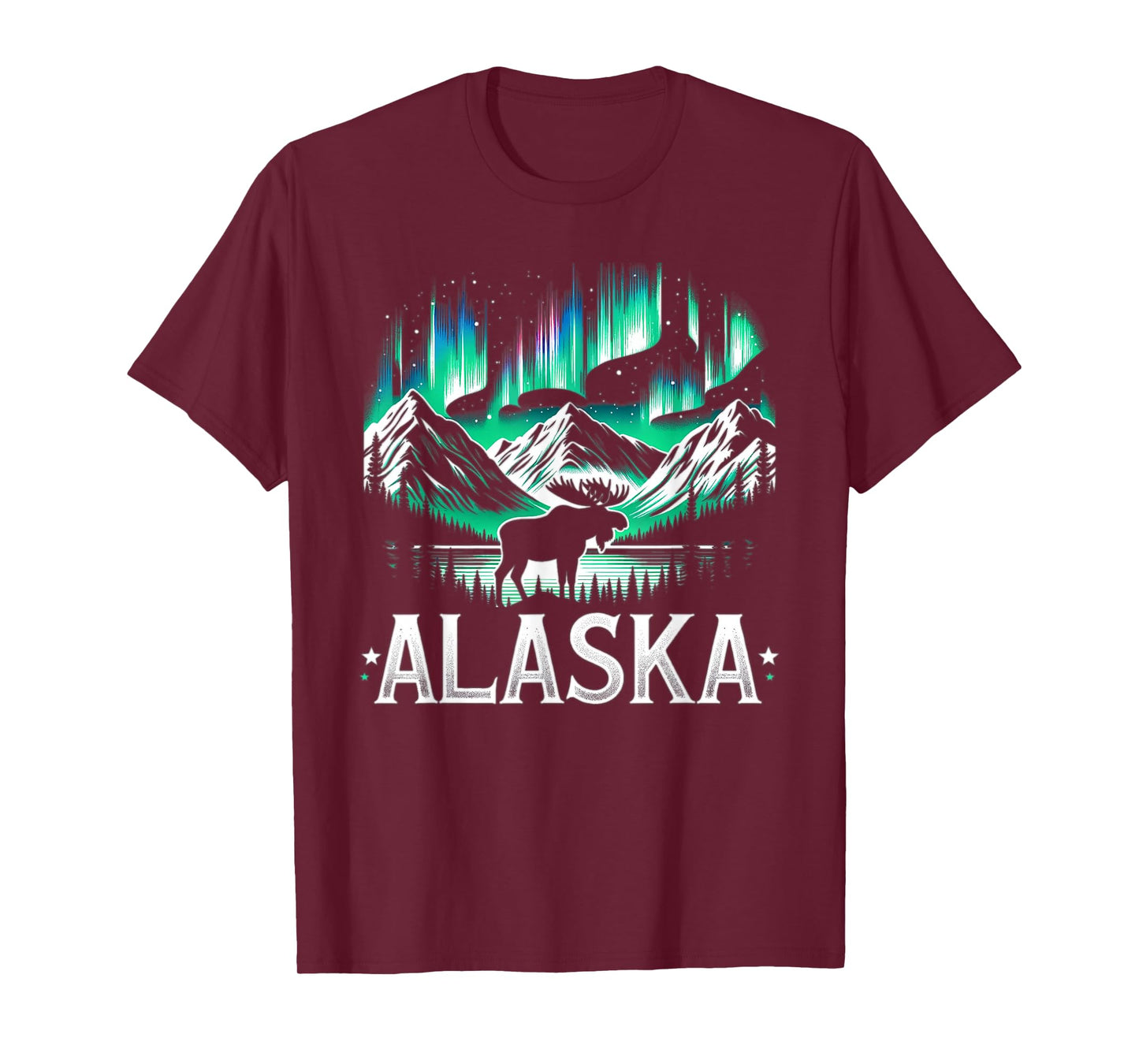 Alaska Day The Last Frontier Alaska Mountain Moose Souvenir T-Shirt
