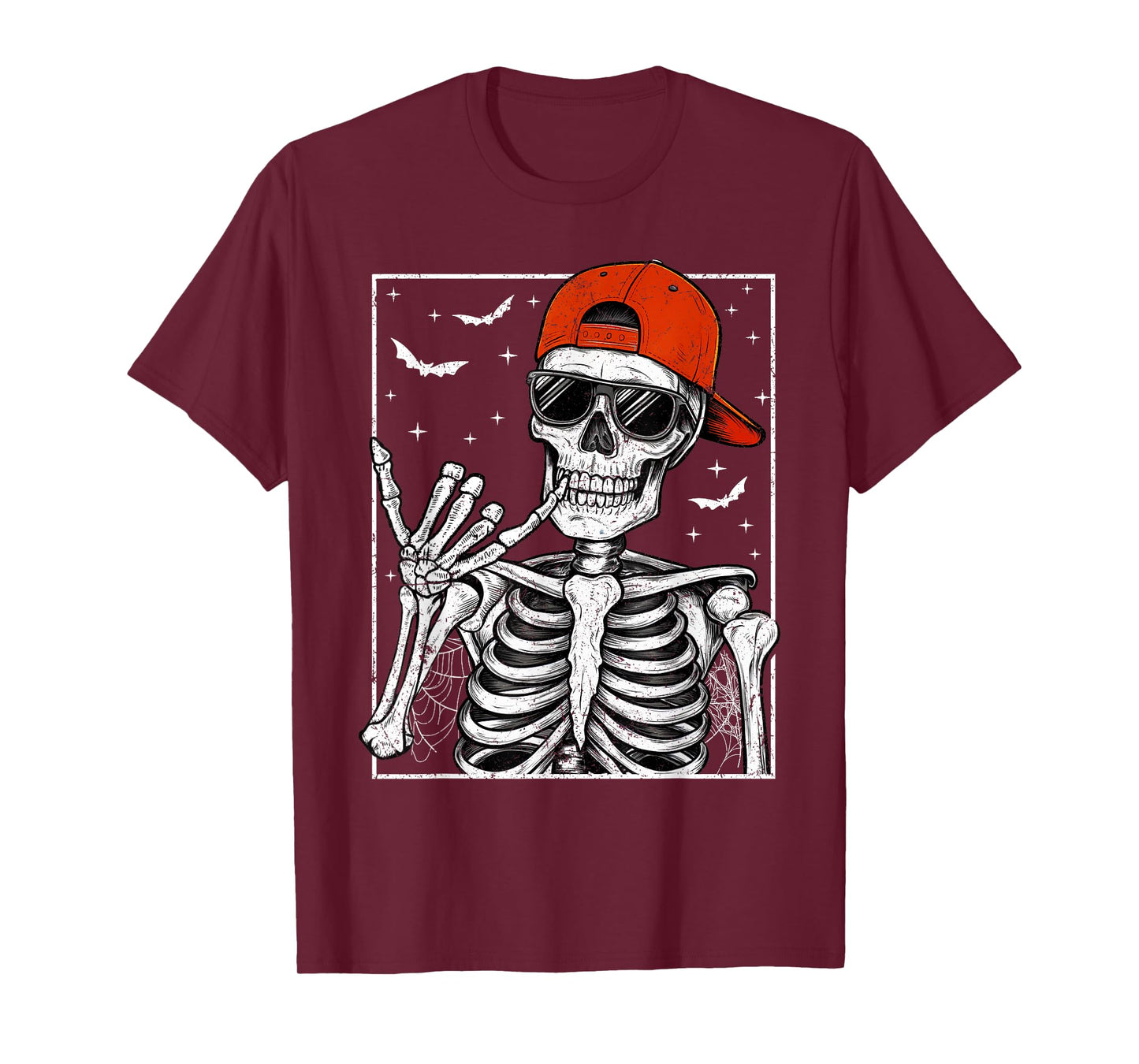 Skeleton Rock Hand Halloween Costume Cool Rock Music Rocker T-Shirt