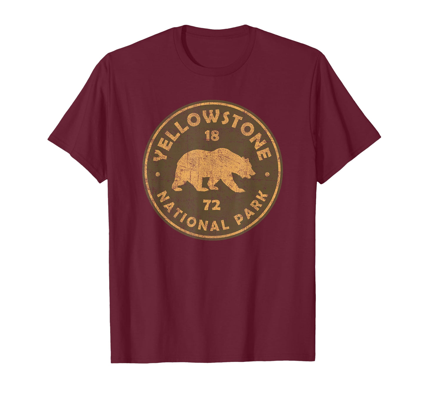 Vintage Yellowstone National Park Souvenir Womens Mens T-Shirt