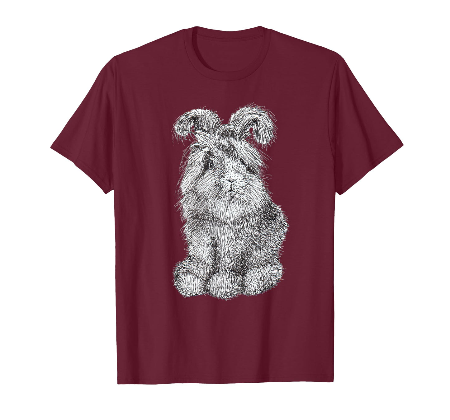 Angora Bunny Rabbit Drawing Men's Women's Children's T-Shirt
